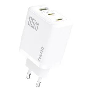 Sieťová nabíjačka Dudao A29 GaN 65 W 2x USB-C + USB-A – biela