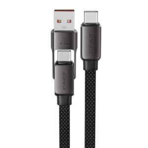 Kábel Acefast C13-05 USB-C - USB-A / USB-C 480Mb/s 3A 0.2m – čierna