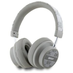 Bezdrôtové slúchadlá DKNY Bluetooth na uši DKBHM2PCSHLE Beige/Beige Checkered Pattern