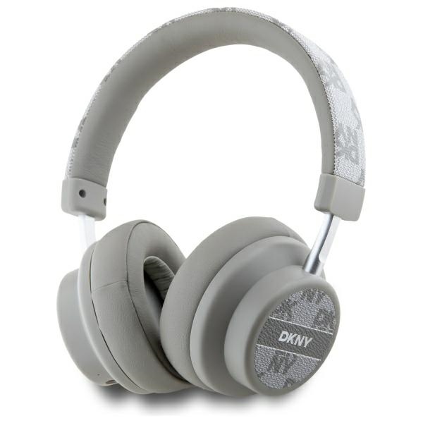 Bezdrôtové slúchadlá DKNY Bluetooth na uši DKBHM2PCSHLE Beige/Beige Checkered Pattern