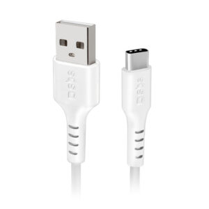 Kábel SBS TECABLEMICROC15W USB-A - USB-C 1.5m – biela