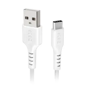 Kábel SBS TECABLEMICROC15W USB-A – USB-C 1,5 m – biela