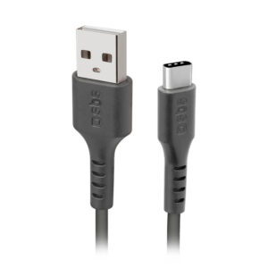Kábel SBS TECABLETC220K USB-A - USB-C 2 m – čierna