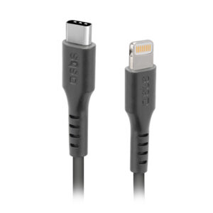 Kábel SBS TECABLELIGTC1K USB-C - Lightning 1m – čierna