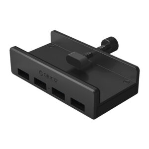 USB hub Orico MH4PU Clamp-Mounted 4x USB-A 3.0 – čierna