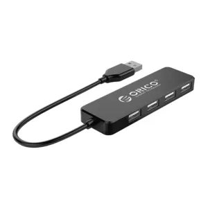 USB hub Orico FL01 USB-A, dokovacia stanica 4x USB-A 2.0 – čierna