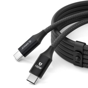 Kábel Orico CDX USB-C – USB-C PD 100 W, 5 A, 1 m – čierna