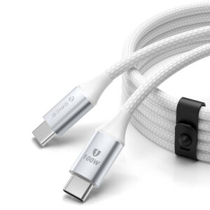 Kábel Orico CDX USB-C – USB-C PD 100 W, 5 A, 1 m – biela