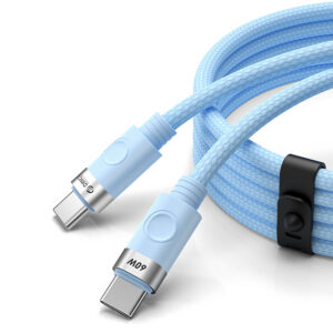 Kábel Orico CDX USB-C – USB-C PD 60 W, 3 A, 1 m – modrá