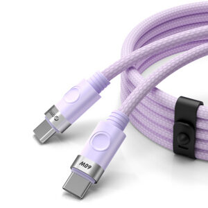 Kábel Orico CDX USB-C – USB-C PD 60 W, 3 A, 1 m – fialová