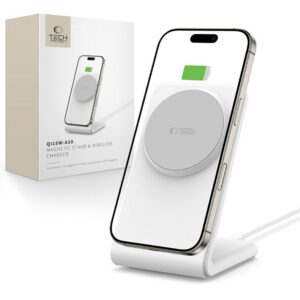 Bezdrôtová nabíjačka Tech-Protect QI15W-A38 MagSafe – biela