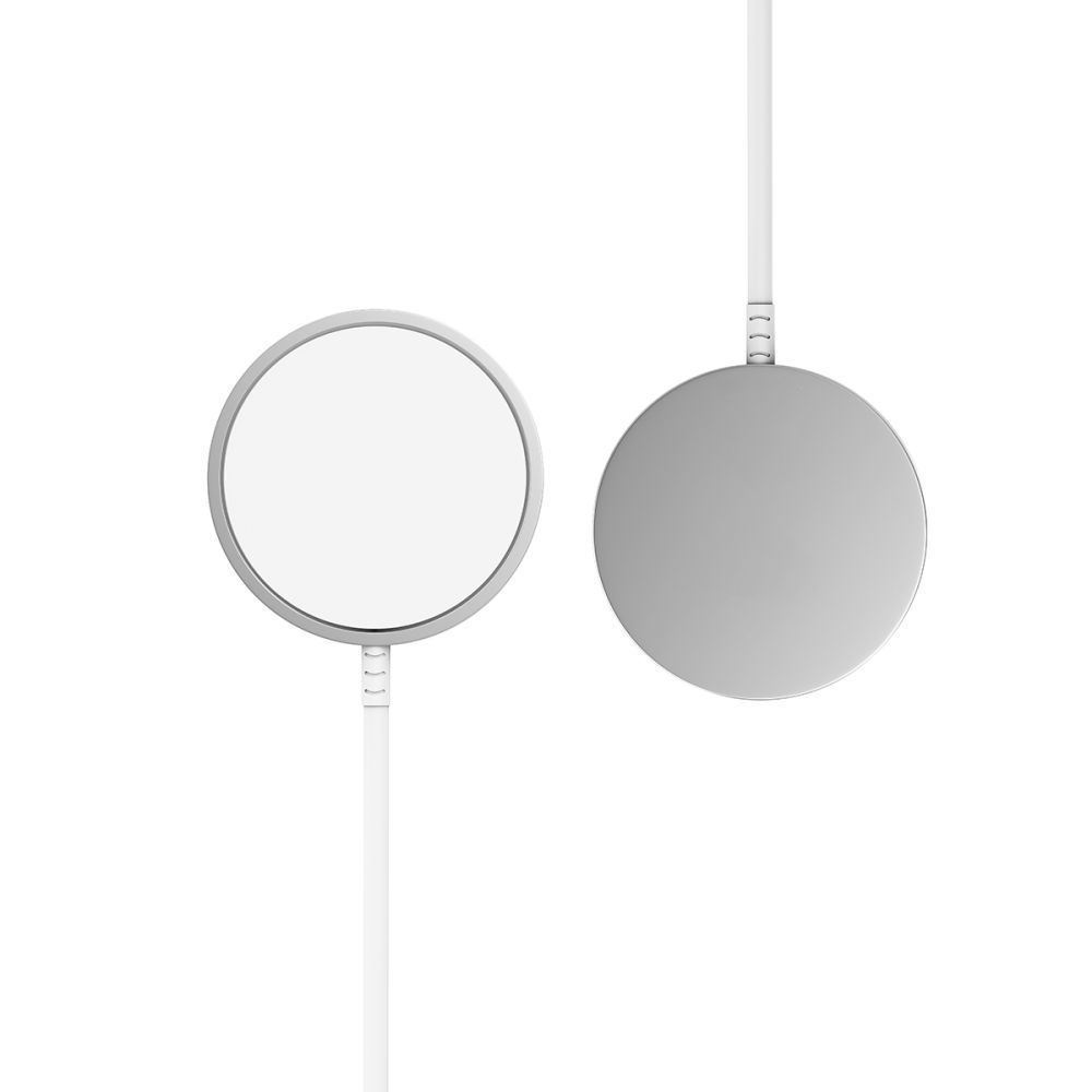 Magnetická bezdrôtová nabíjačka Tech-Protect QI15W-A44 s MagSafe – biela – Obrázok 3