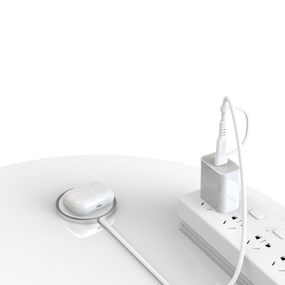Magnetická bezdrôtová nabíjačka Tech-Protect QI15W-A44 s MagSafe – biela – Obrázok 6