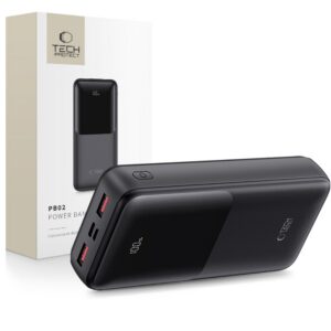 Powerbanka Tech-Protect PB02 20 000 mAh 22,5 W – čierna