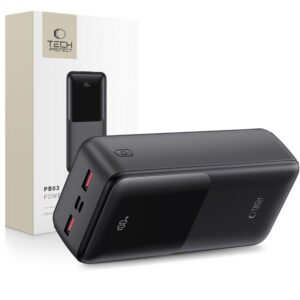 Powerbanka Tech-Protect PB03 30 000 mAh 22,5 W – čierna