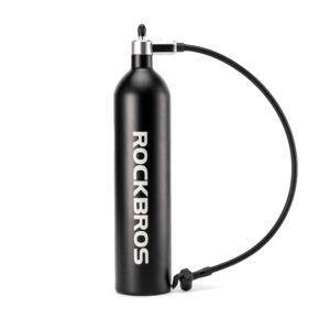 Hustilka na bezdušové pneumatiky Rockbros 200 PSI, 1,2 l – čierna
