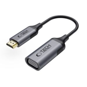 Adaptér Tech-Protect UltraBoost HDMI na VGA Full HD 60 Hz – čierna