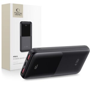 Powerbanka Tech-Protect PB01 10 000 mAh 22,5 W – čierna