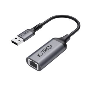 Adaptér Tech-Protect UltraBoost USB-A 3.0 na Ethernet RJ45 1000 Mb/s – čierna