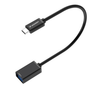OTG adaptér Wozinsky WOTGY1S USB-C 3.0 (samec) na USB-A 3.0 (samica) – čierna