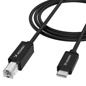 Kábel Wozinsky WKDDY2S USB-B – USB-C 2 m – čierna