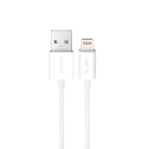Kábel Puro TPE USB-A – Lightning 12 W, 2 m – biela