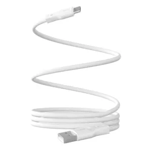 Magnetický kábel Puro Magnetic USB-A – USB-C 10 W, 1 m – biela
