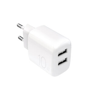 Sieťová nabíjačka Puro PROLITE 10 W 2x USB-A – biela