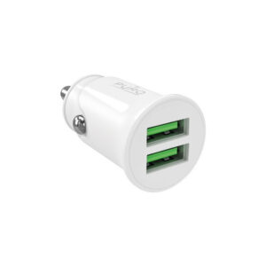 Nabíjačka do auta Puro Pro Lite 2x USB-A 10W – biela