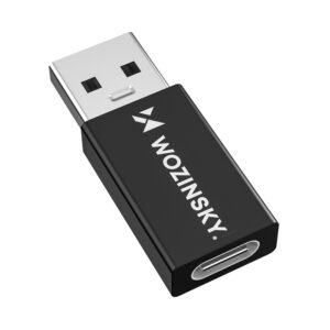 OTG adaptér Wozinsky WAAC-01 USB-A na USB-C – čierna