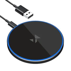 Indukčná nabíjačka Wozinsky WLI-01Y 15 W Qi s káblom USB-C – čierna
