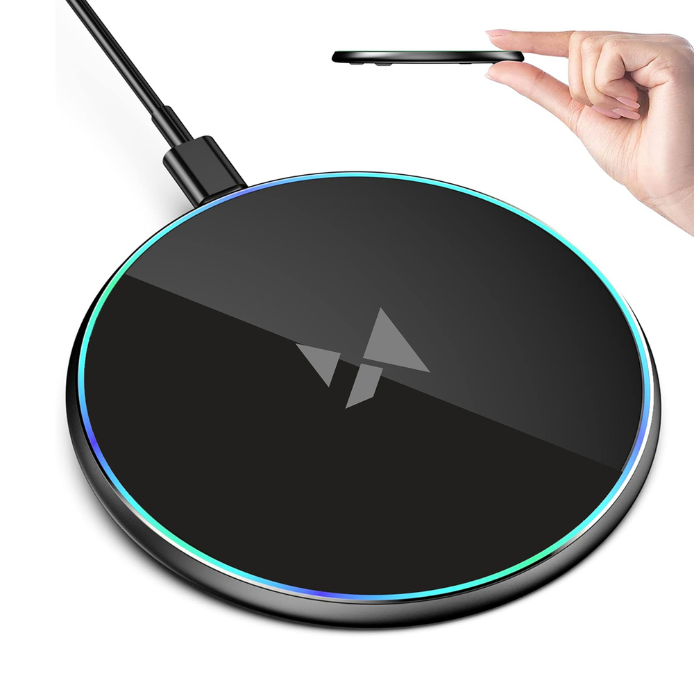 Indukčná nabíjačka Wozinsky WLI-01Y 15 W Qi s káblom USB-C – čierna – Obrázok 5