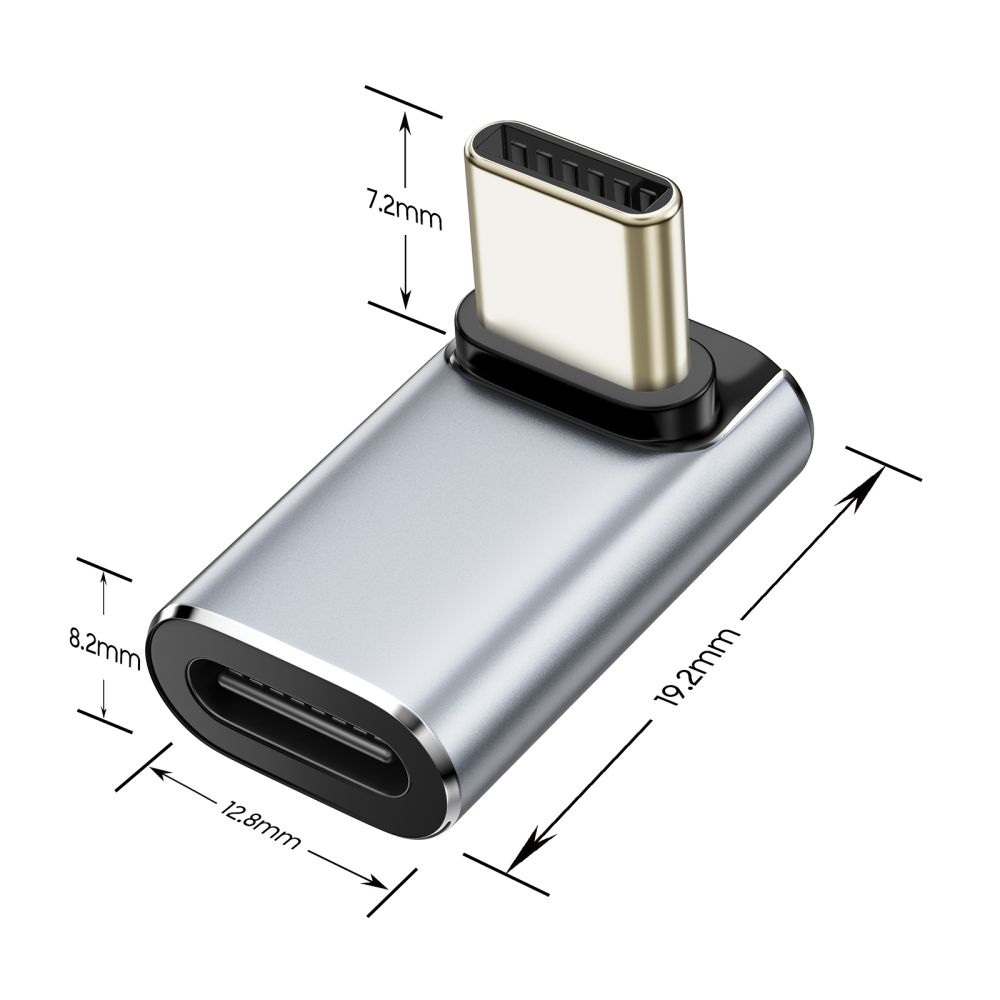 Uhlový adaptér Tech-Protect UltraBoost AA02 USB-C – sivá – Obrázok 2