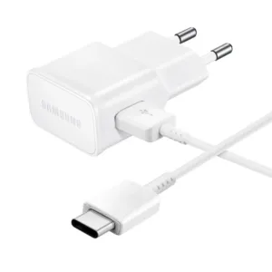 Sieťová nabíjačka Samsung EP-TA200EWE 15 W USB-A s káblom EP-DR140AWE USB-A na USB-C (náhradné balenie) – biela
