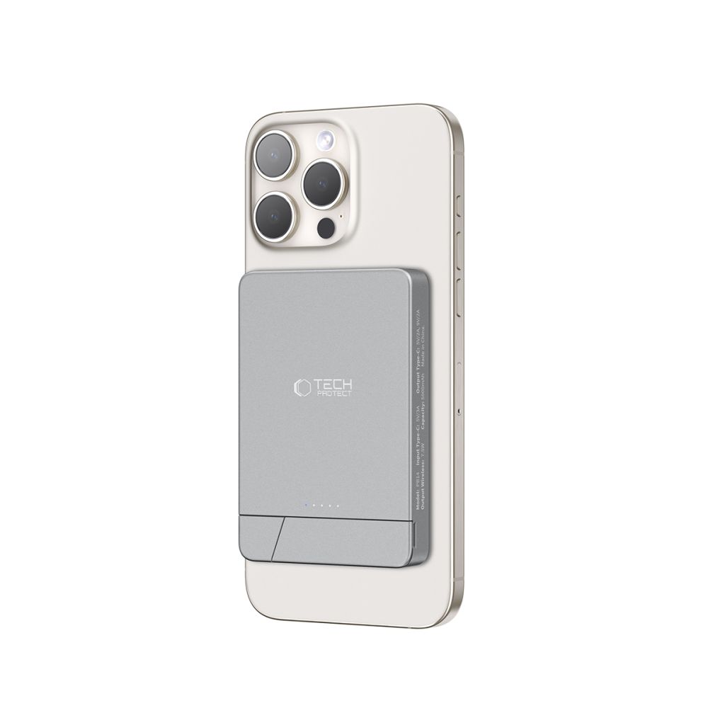 Powerbanka Tech-Protect PB14 LifeMag MagSafe 5000 mAh – sivá – Obrázok 2