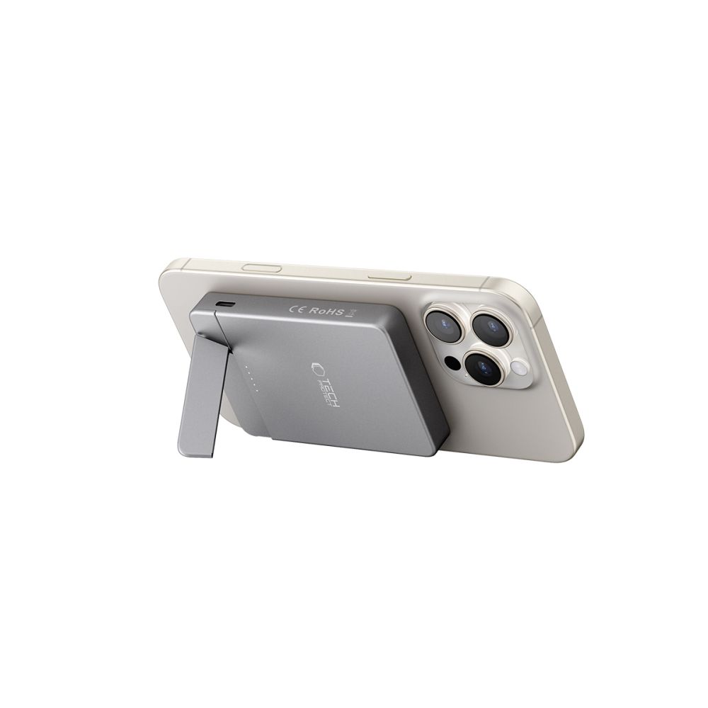 Powerbanka Tech-Protect PB14 LifeMag MagSafe 5000 mAh – sivá – Obrázok 3
