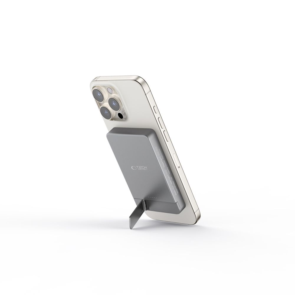Powerbanka Tech-Protect PB14 LifeMag MagSafe 5000 mAh – sivá – Obrázok 4