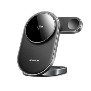 Bezdrôtová indukčná nabíjačka Joyroom JR-W17 Qi 3v1 – čierna