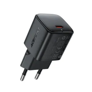 Sieťová nabíjačka Acefast A117 GaN PD 20 W USB-C – čierna