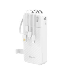 Powerbanka Dudao K11 Pro 20 000 mAh so zabudovanými káblami – biela