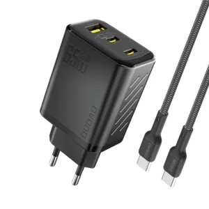 Sieťová nabíjačka Dudao A29C GaN 65 W s káblom USB-C – čierna