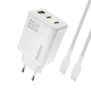 Sieťová nabíjačka Dudao A29C GaN 65 W s káblom USB-C – biela