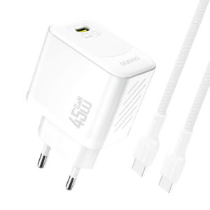 Sieťová nabíjačka Dudao A28C GaN 45 W s káblom USB-C – biela