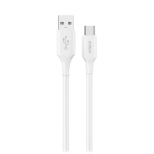 Kábel Dudao L2sT USB-A – USB-C 6 A 1,2 m – biela