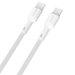 Kábel Dudao L9C Max 240W PD USB-C - USB-C 1.2m – biela