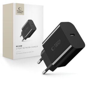 Sieťová nabíjačka Tech-Protect NC20W PD 20 W, 1 port USB-C – čierna