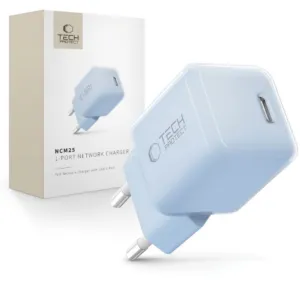 Sieťová nabíjačka Tech-Protect NCM25 USB-C PD 25 W – modrá