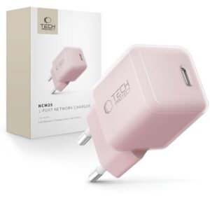Sieťová nabíjačka Tech-Protect NCM25 USB-C PD 25 W – ružová