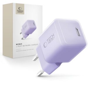 Sieťová nabíjačka Tech-Protect NCM25 USB-C PD 25 W – fialová