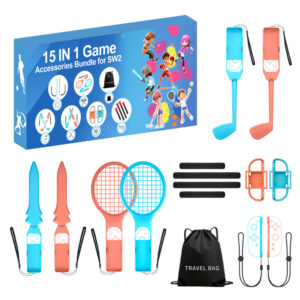 Herné príslušenstvo Nintendo Switch 15-in-1 Family Accessory Pack 2 - Orange a Blue sada